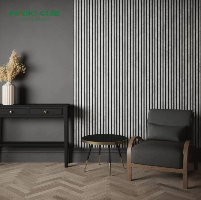 Akupanel Grey Oak Acoustic Wood Slat Panels