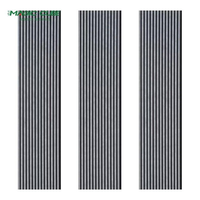 Akupanel Grey Oak Acoustic Wood Slat Panels